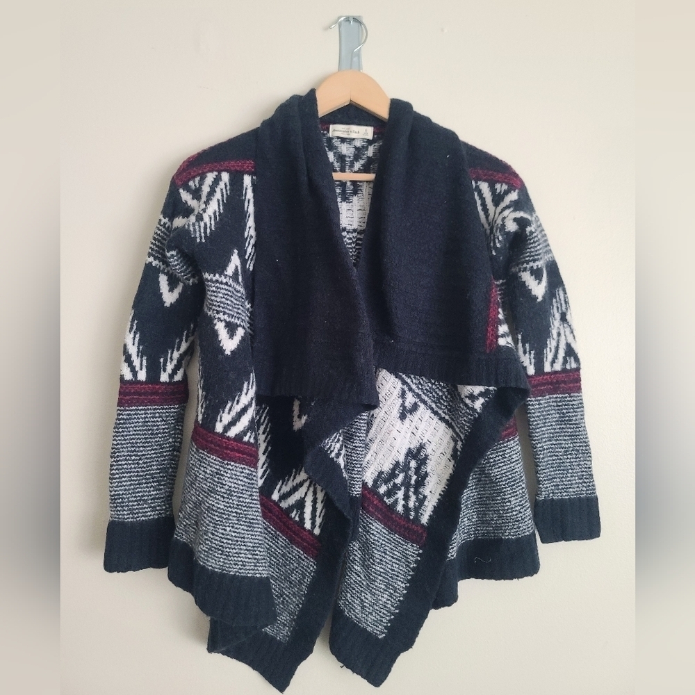 Abercrombie & Fitch Wool Blend Aztec Cardigan LAST CHANCE
